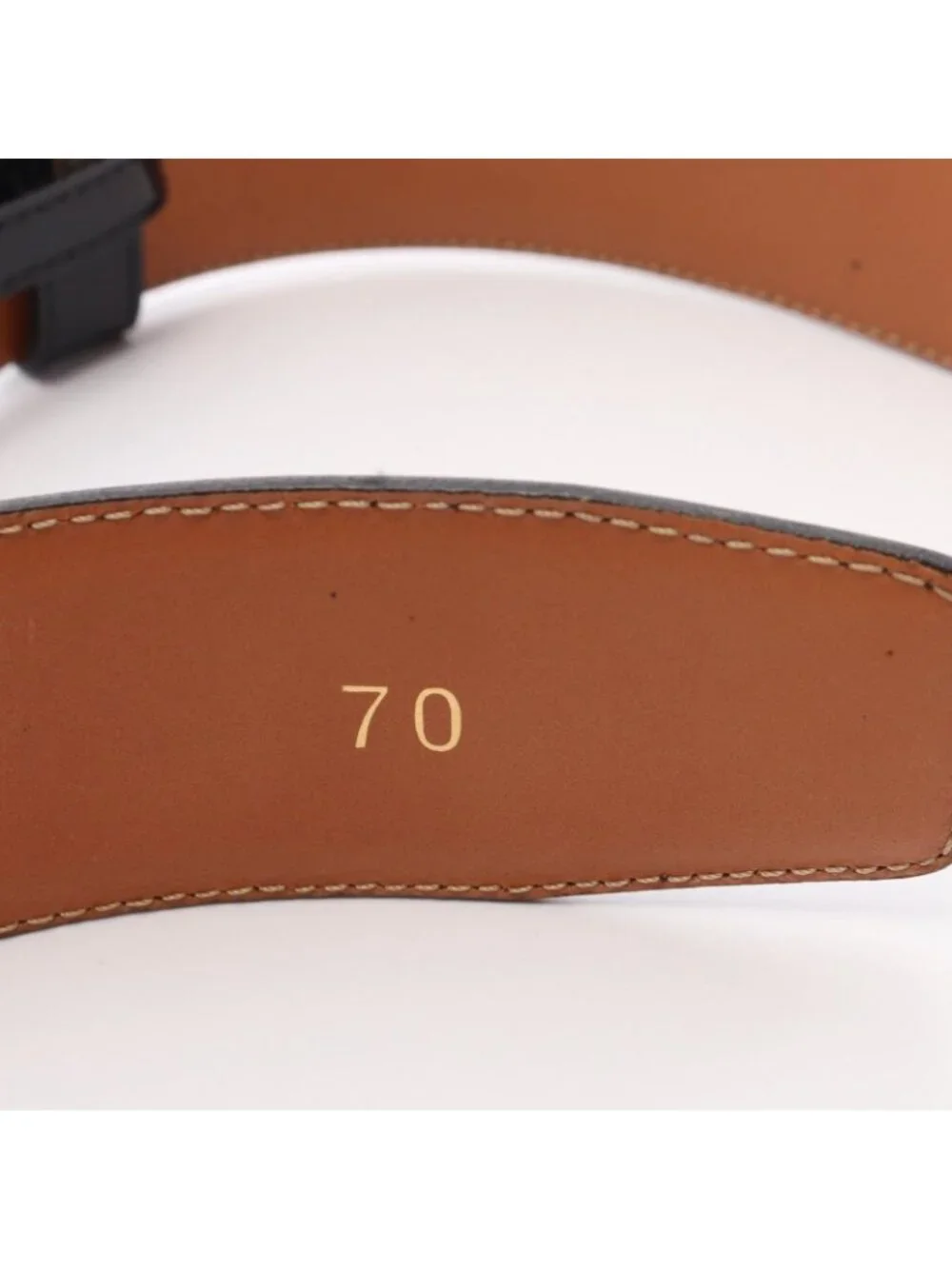 Celine Belt Saluki Gold Patent Leather